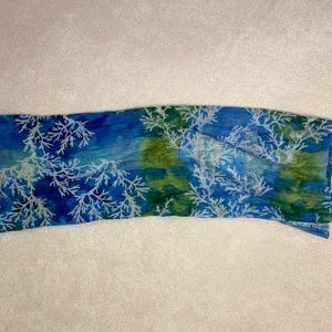 Blue & Green Sea Themed Antica Santoria Scarf